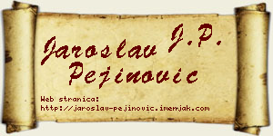 Jaroslav Pejinović vizit kartica